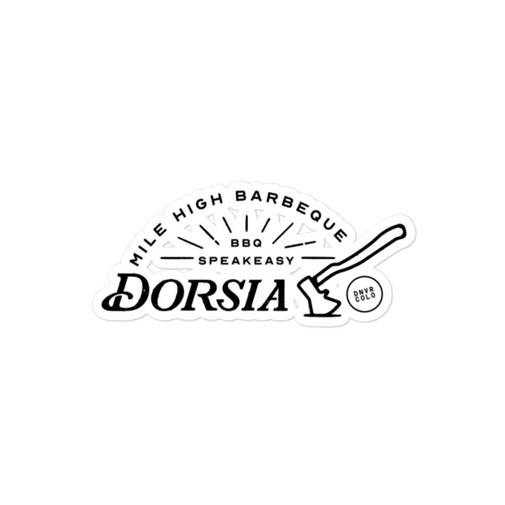 Dorsia Speakeasy Mile High Bubble Sticker