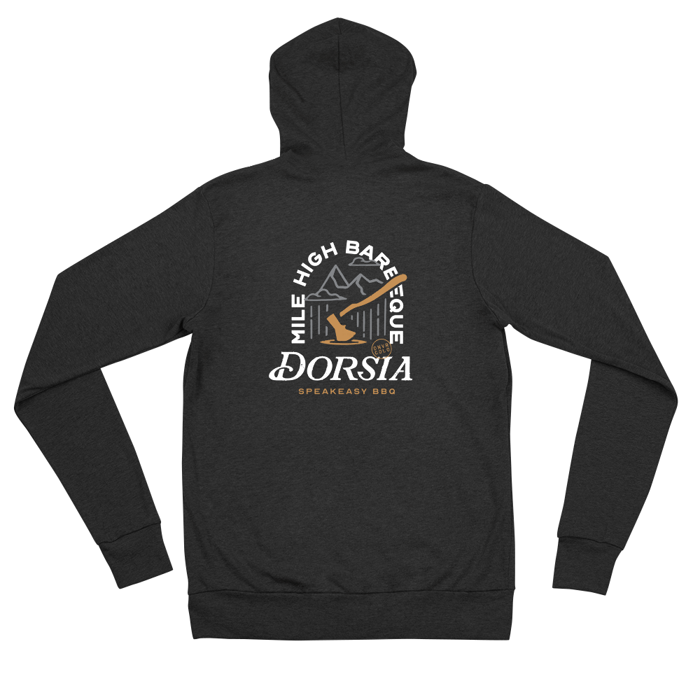 Dorsia Mile High Zip Up Hoodie