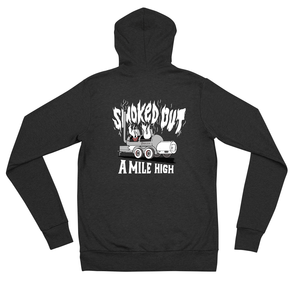 Dorsia Smoked Out Zip Up Hoodie