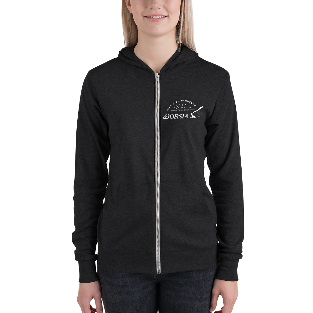 Dorsia Smoked Out Zip Up Hoodie