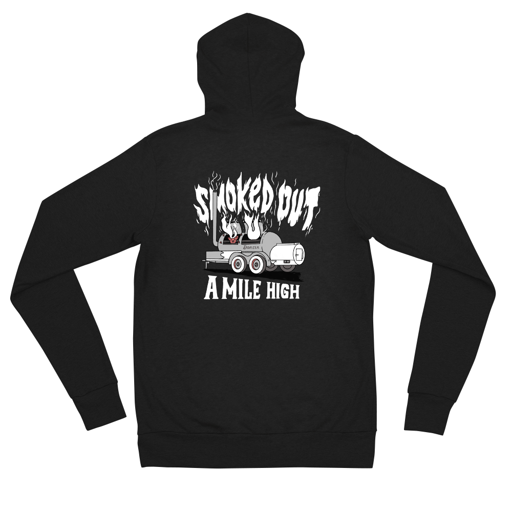 Dorsia Smoked Out Zip Up Hoodie