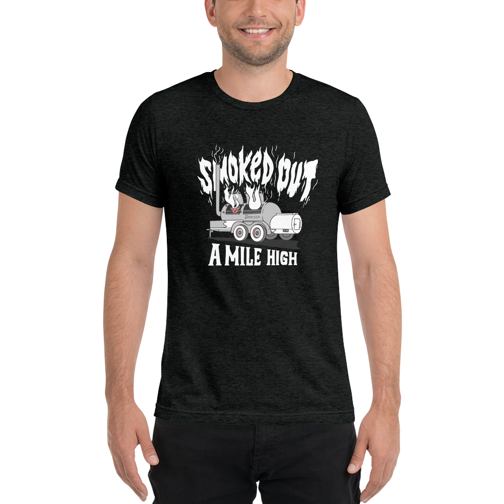 Smoked Out A Mile High - TShirt (White Text)