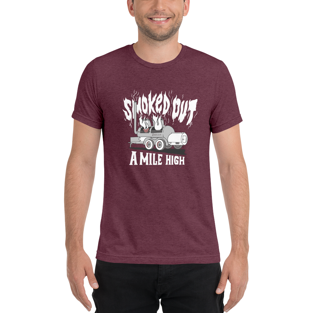 Smoked Out A Mile High - TShirt (White Text)