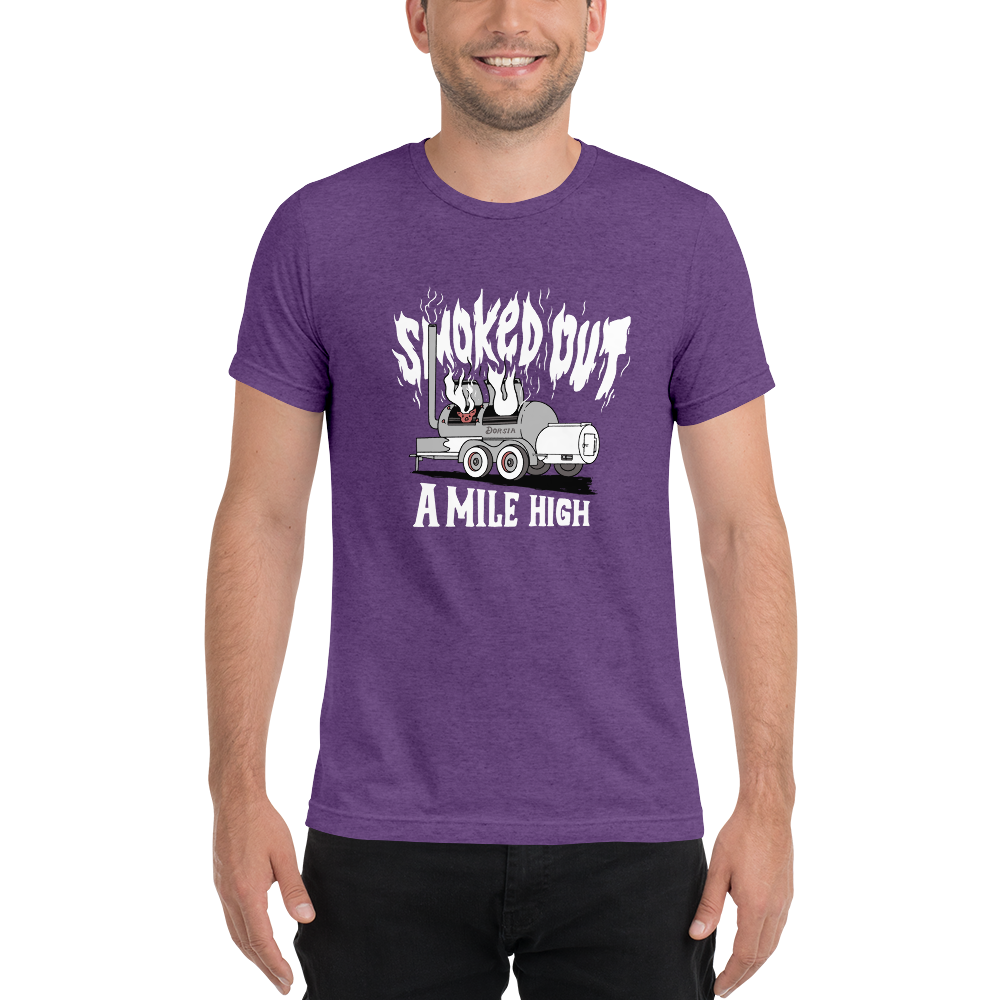 Smoked Out A Mile High - TShirt (White Text)