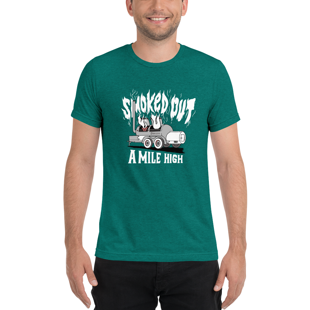 Smoked Out A Mile High - TShirt (White Text)