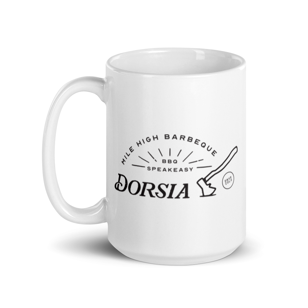 Dorsia Speakeasy BBQ White glossy mug