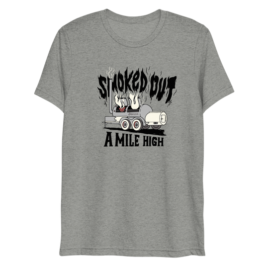 Smoked Out A Mile High - Tshirt (Black Text)